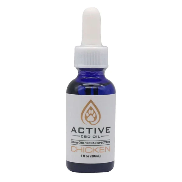 Active CBD Oil Pet Tincture 300mg – (Chicken)